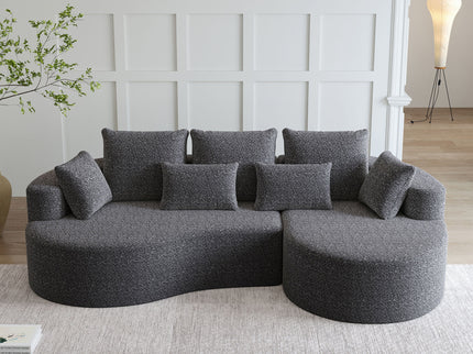 Curved Oversized Sectional Sofa With Extra Deep Seat