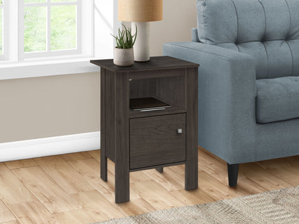 Accent Nightstand Side Table, Storage, Transitional - Oak