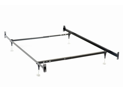 Renee - Twin / Full Bed Frame With Reinforced Center Beam And Bolt-On Construction - Black