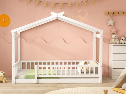 Bed House Bed Frame With Fence