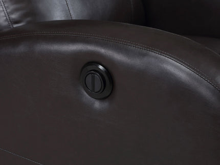 Meglia - Upholstered Power Recliner Chair With Smooth Button Controls - Brown