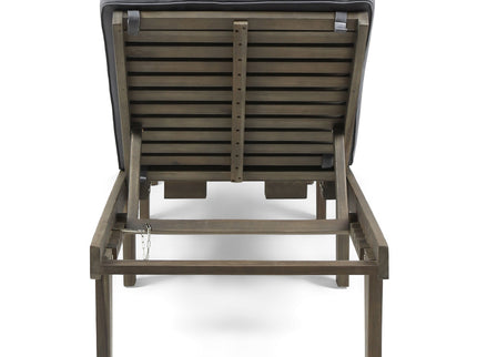 Ariana - Wood Chaise Lounge With Cushion