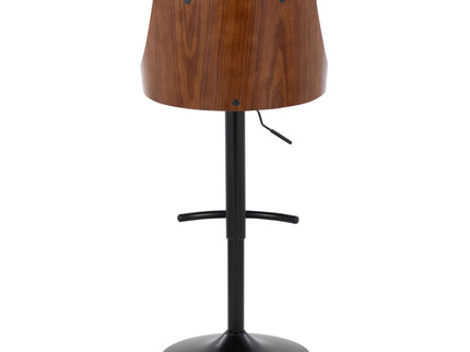 Gianna - Mid Century Modern Adjustable Barstool, Swivel With Rounded T Footrest (Set of 2)