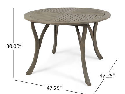 Hermosa - Outdoor Acacia Wood Table Circular Design