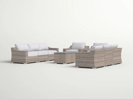 Stylish Sofa Seating Group With Cushions Perfect For Outdoor Gatherings