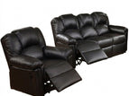 Black / 2 Pc. Sofa, Chair