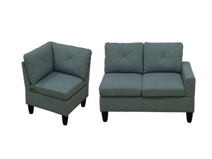 Modular L - Shaped Sectional Sofa 6 Seater 4 Piece Couch With Chaise