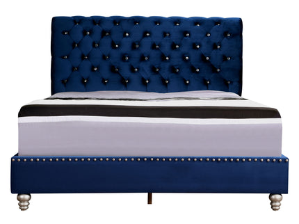 Elegant Transitional Upholstered Bed