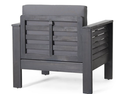 Slat Design Club Chairs With Cushions