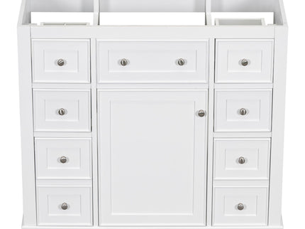 Modern Bathroom Vanity Base Only With 1 Cabinet And 6 Drawers