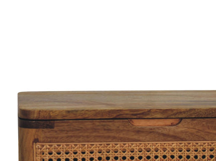 Larissa - Lid Up Storage Stool - Oak