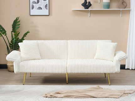 Luxury Foldable Double Sofa Bed With Folding Armrests