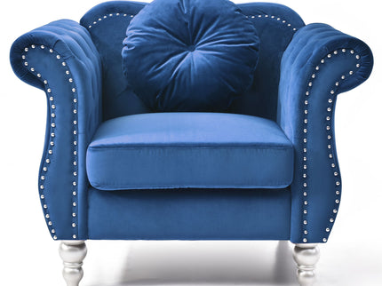 Chic Transitional Flared Arm Chair
