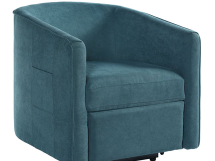 Power Lift Recliner Barrel Shape Reclining Chair With Footrest And Side Pocket