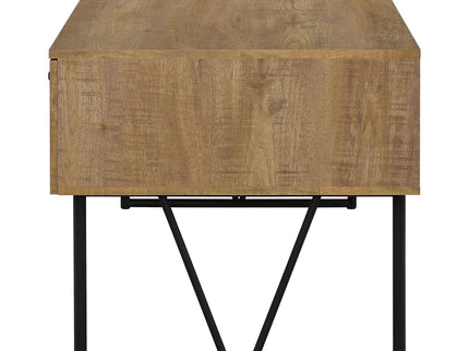 Vellun - 4 Drawer Writing Desk - Mango Color