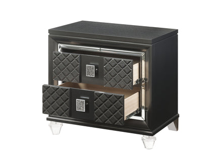 Sawyer - Metallic Nightstand - Gray