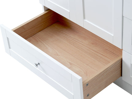 Shaker Free Standing Bathroom Vanity Cabinet With Sink, Soft Close Drawers, Soft Close Doors