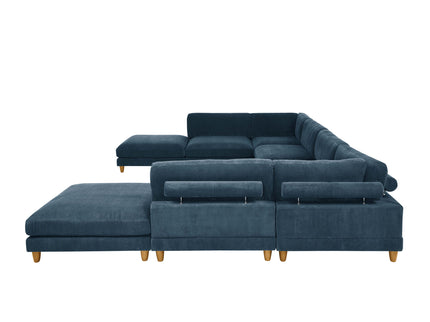 Modern Modular Sectional With Adjustable Back Support