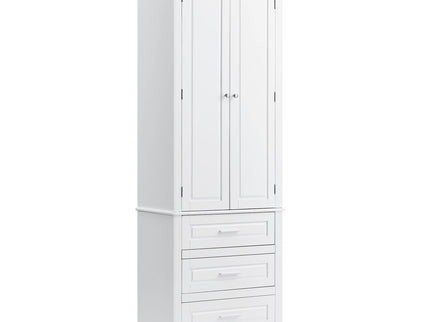 Tall Storage Cabinet With 3 Drawers For Bathroom