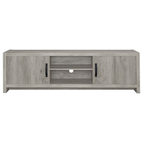 Conifer - TV Stand With Adjustable Shelves - Gray