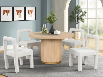 Dining Chairs With Square Open Back (Set of 2)