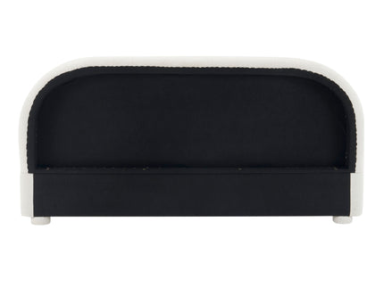 Upholstered Simple Modern Bedroom Bed With Curved Headboard