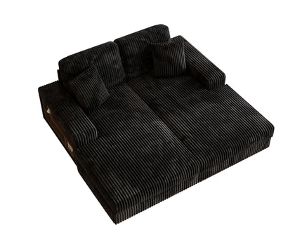 Convertible Sectional Sofa, Sleeper Oversized Living Room Lounge