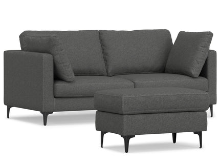 Ava - Mid Century Sofa With Ottoman Set