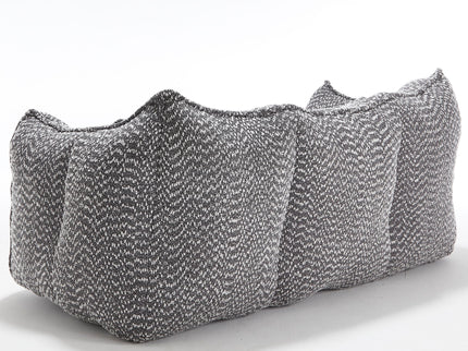 Comfortable Dual Beanbag Chair With High Resilience Foam Core For 2 People
