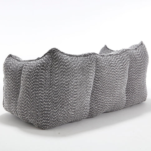 Comfortable Dual Beanbag Chair With High Resilience Foam Core For 2 People