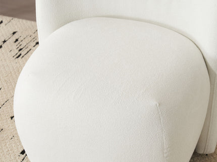 Modern Low Back Accent Upholstered Armless Living Room Chairs, Round Feet