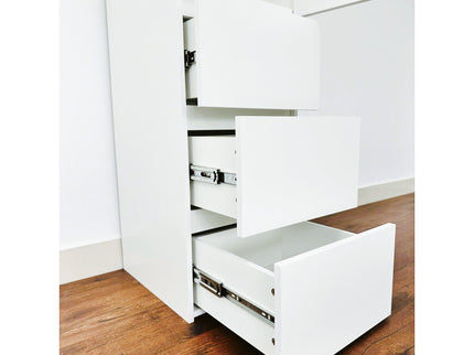 Elise - Slim Modular Closet Cabinet With Drawers - White