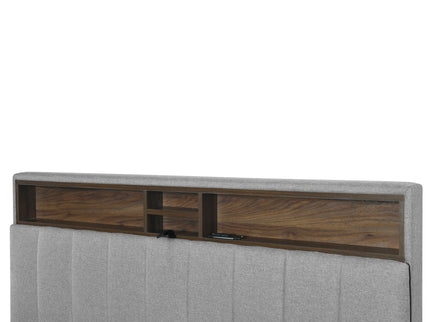 Upholstered Platform Bed With Storage Headboard, Trundle & 2 Drawers And A Set Of Sockets & USB Ports
