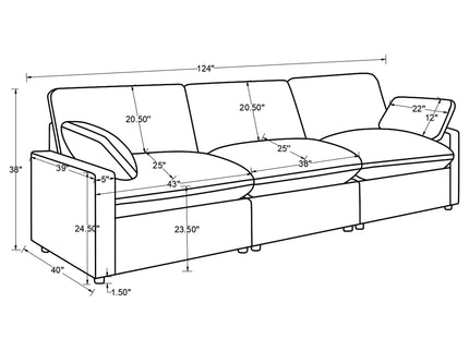 Hollander - Modular Power Reclining Sofa - Gray