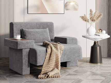 Modern Oversized Armchair With Soft Cushion For Living Room