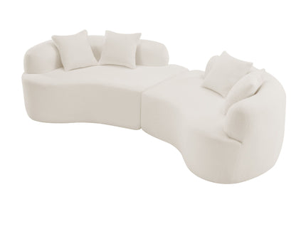 Curved 4 Seater Full Compression Sponge Sofa