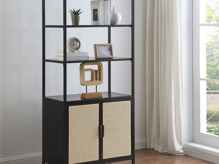 Kenneth - 3 Shelf Radio Weave Accent Cabinet