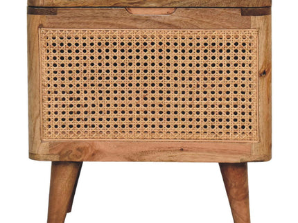 Larissa - Lid Up Storage Stool - Oak