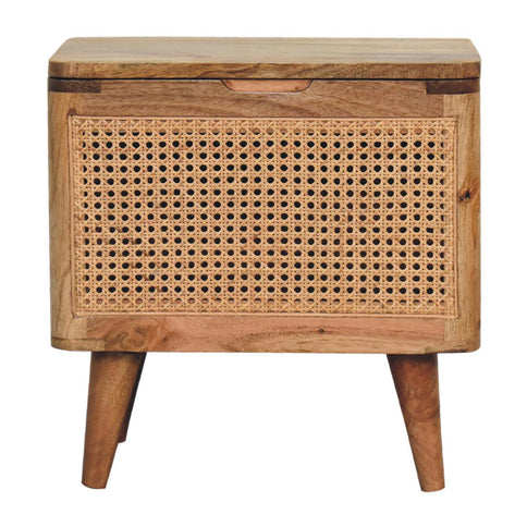 Larissa - Lid Up Storage Stool - Oak