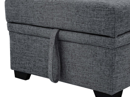 Upholstered Sectional & Pull Out Bed And Chaise Storage