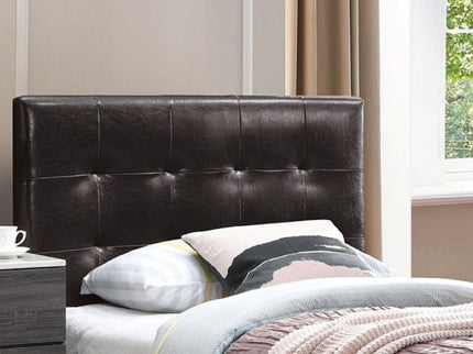 Contemporary Style Bed, Rectangle Headboard