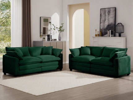 Elegant Oversized Sectional Sofa Set With Deep Seats And Flexible Layout