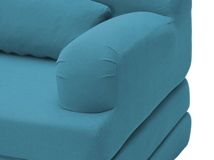 2 Seater Sofa Bed, Compact Foldable Floor Couch