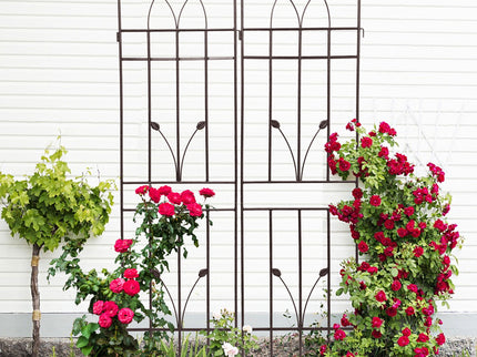 Metal Garden Trellis Rustproof For Climbing Plants Outdoor Flower Support