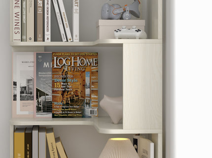 L-Shaped Corner Bookshelf