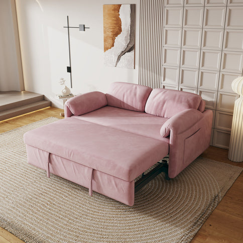 Sofa, Dual Purpose Lounge With Retractable Queen Size Bed