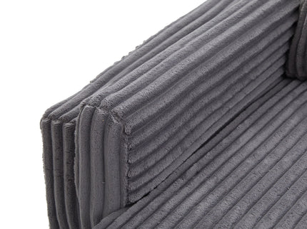 Convertible U-Shaped Sectional Sofa Bed With USB Ports And Storage