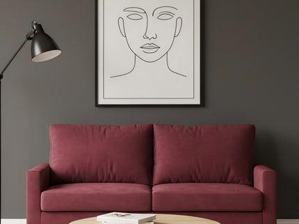 Upholstered Loveseat Sofa, 2 Seater Couch For Living Room Apartment
