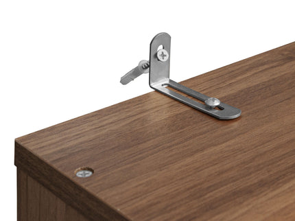 Modern Storage Closet For Bedroom, Entryway, Or Living Room - Walnut