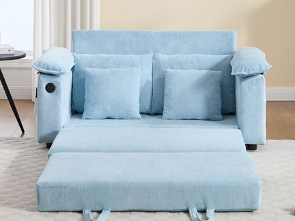 Upholstered Futon Convertible Floor Sofa Bed